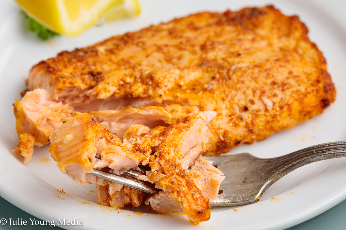 BUNDLE! Air Fryer Frozen Salmon + Lemon Butter Sauce (Beurre Blanc)