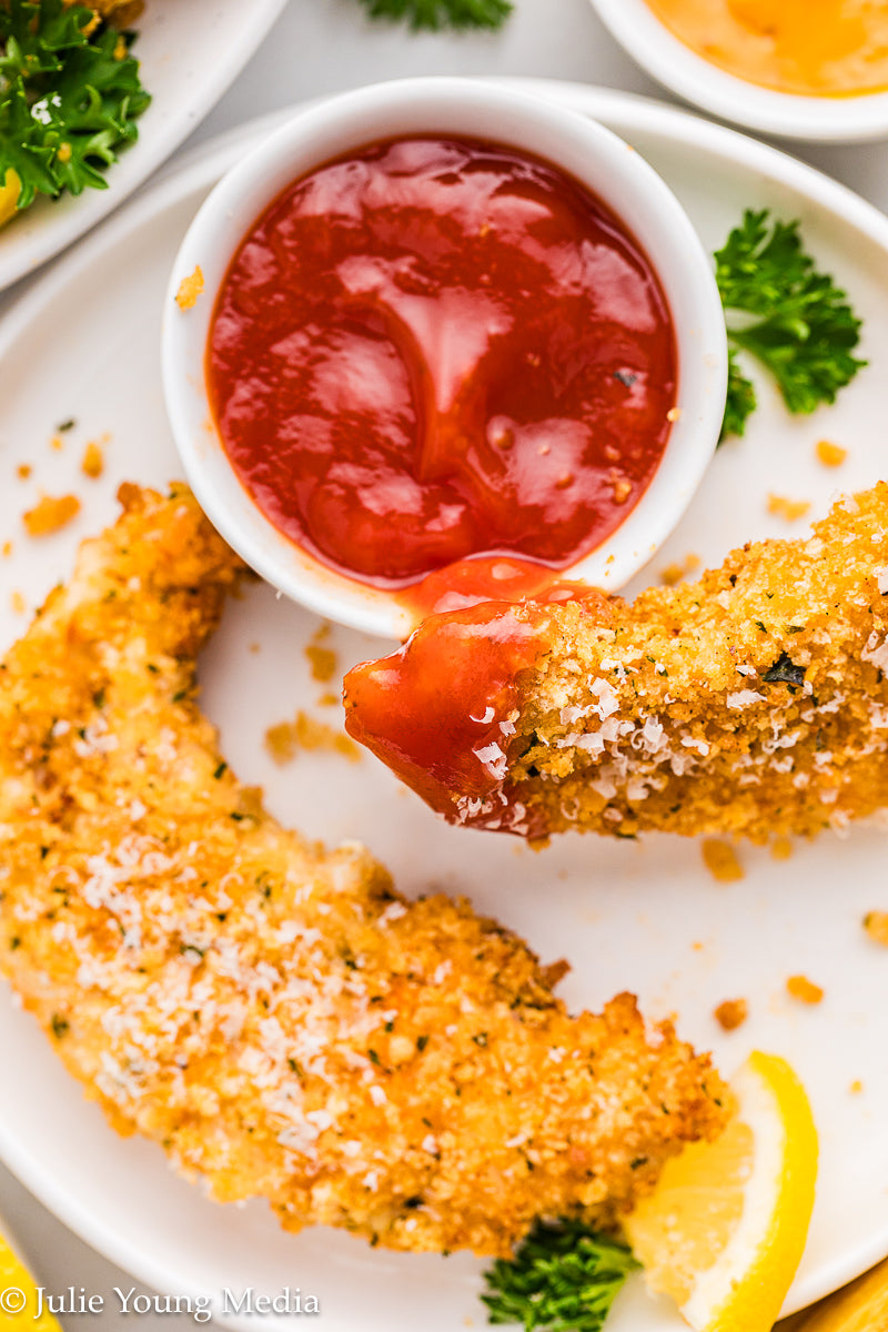 Air Fryer Parmesan Crusted Chicken