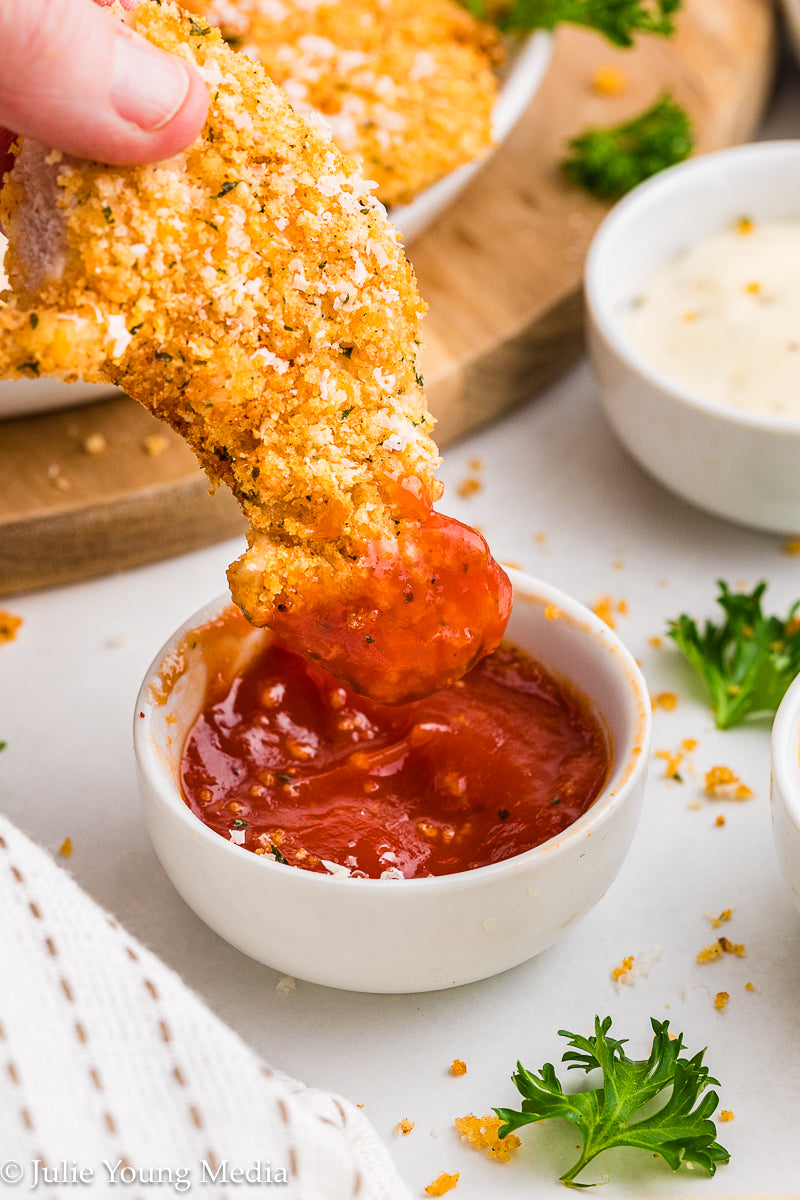 Air Fryer Parmesan Crusted Chicken