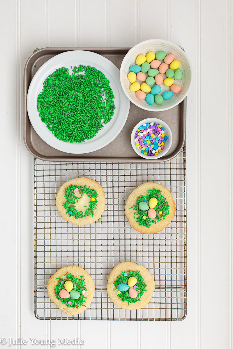 Easter Sugar Cookies with Mini Eggs