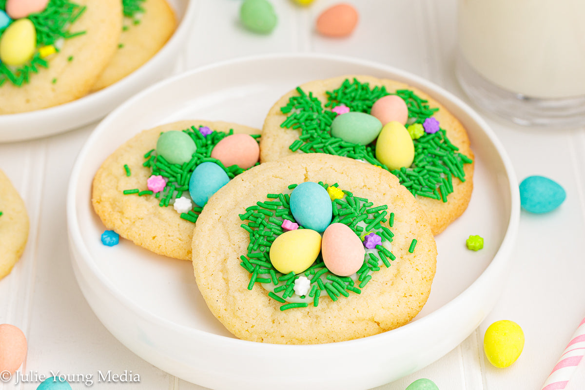 Easter Sugar Cookies with Mini Eggs