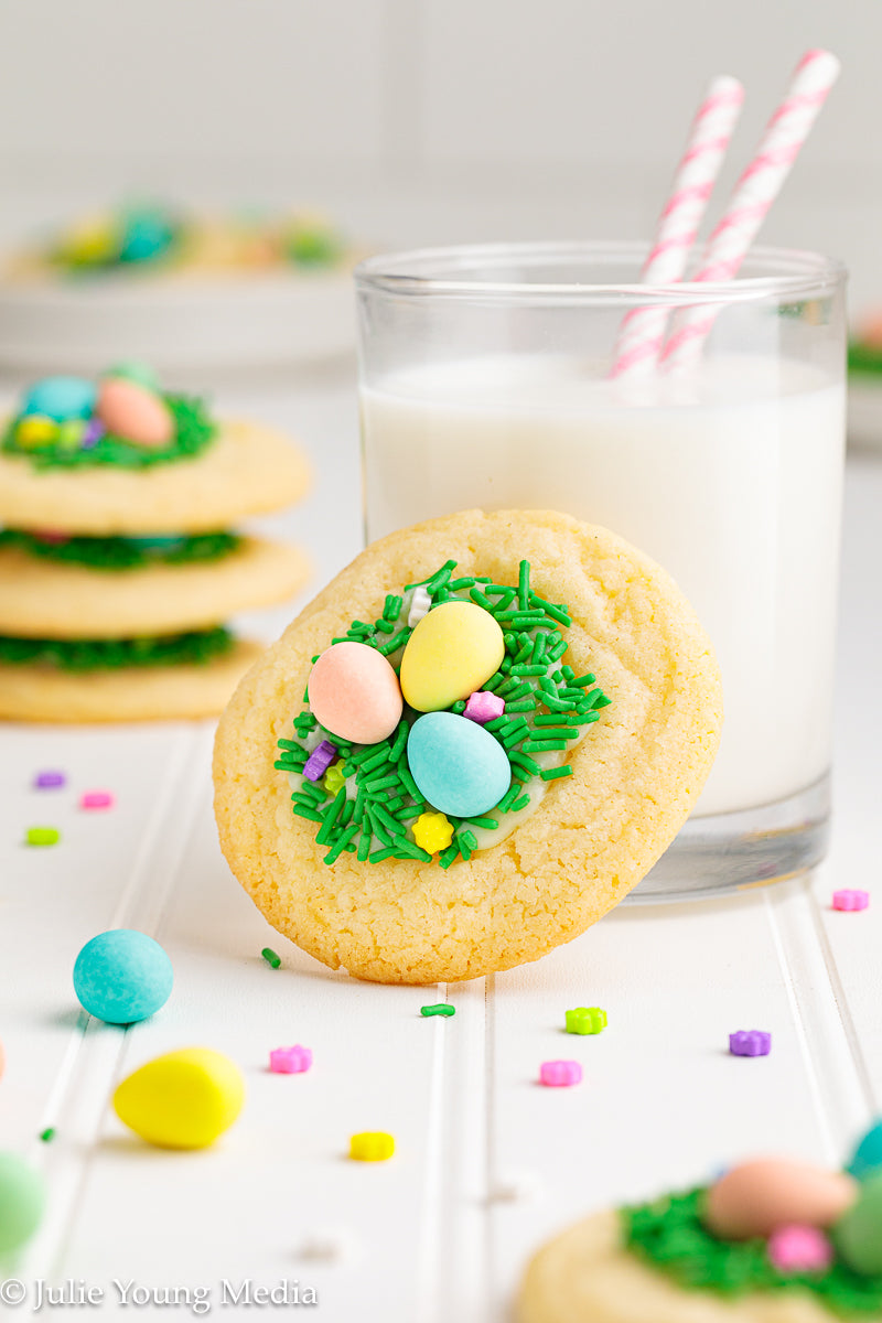 Easter Sugar Cookies with Mini Eggs