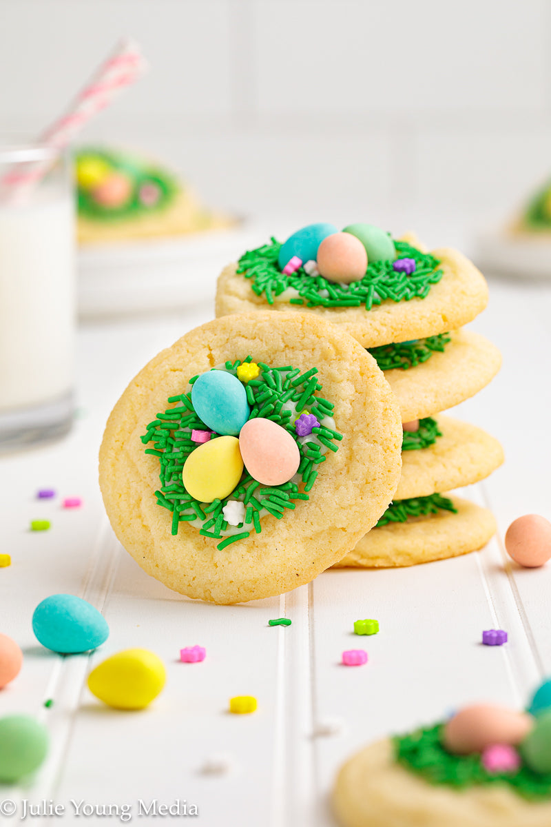 Easter Sugar Cookies with Mini Eggs