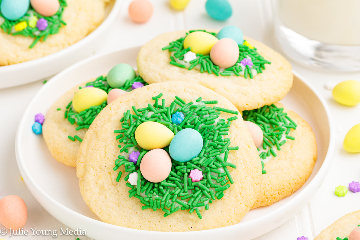 Easter Sugar Cookies with Mini Eggs