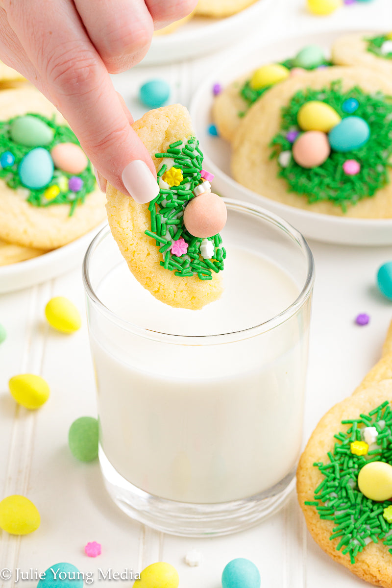 Easter Sugar Cookies with Mini Eggs