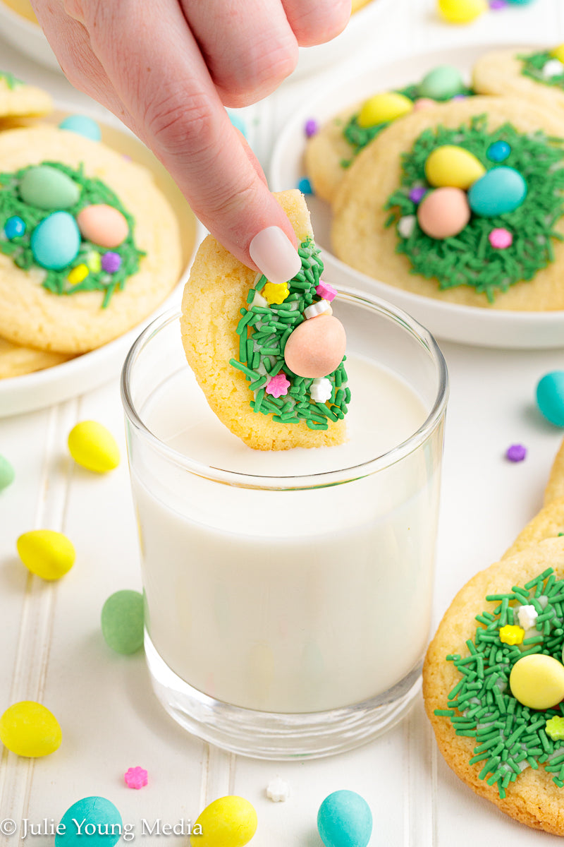 Easter Sugar Cookies with Mini Eggs