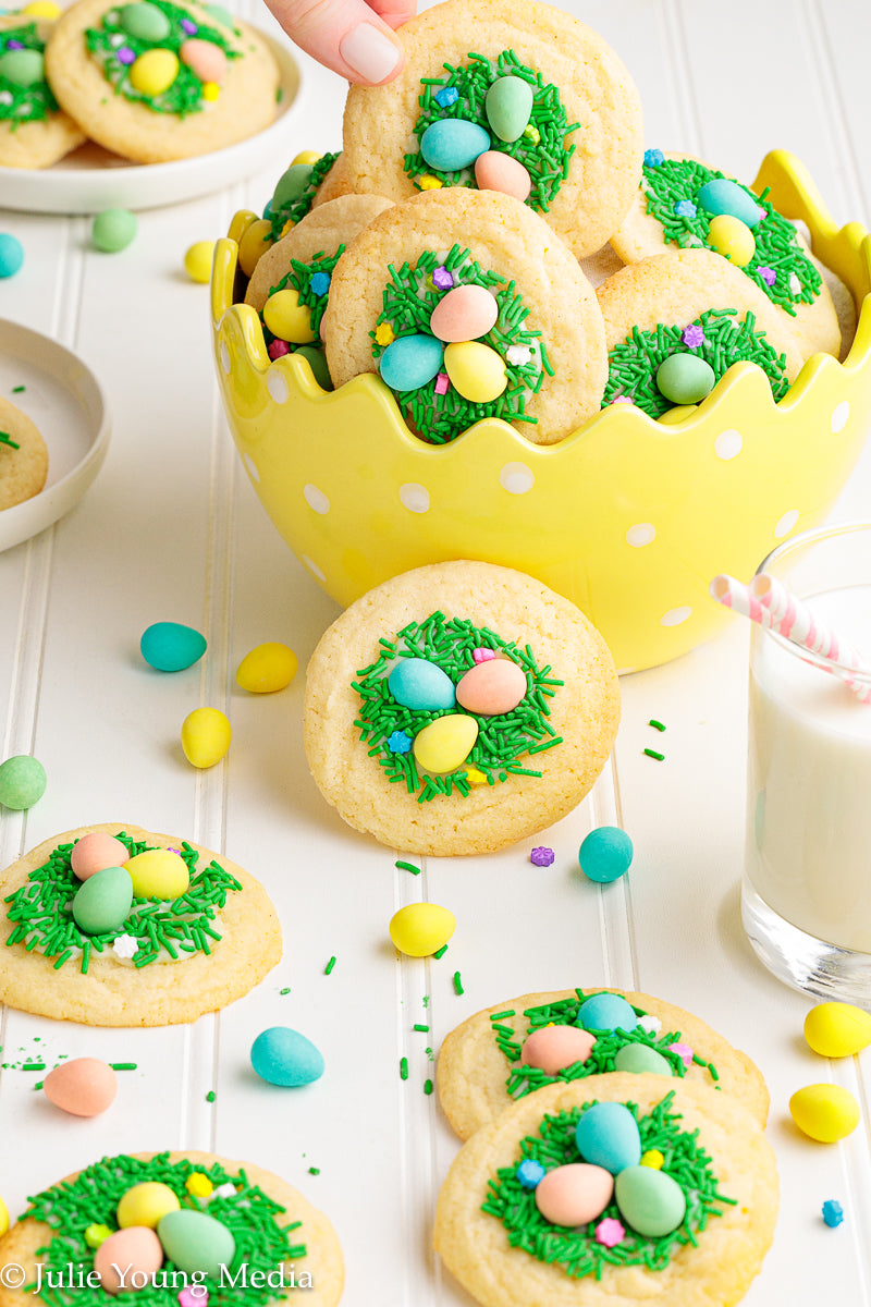 Easter Sugar Cookies with Mini Eggs