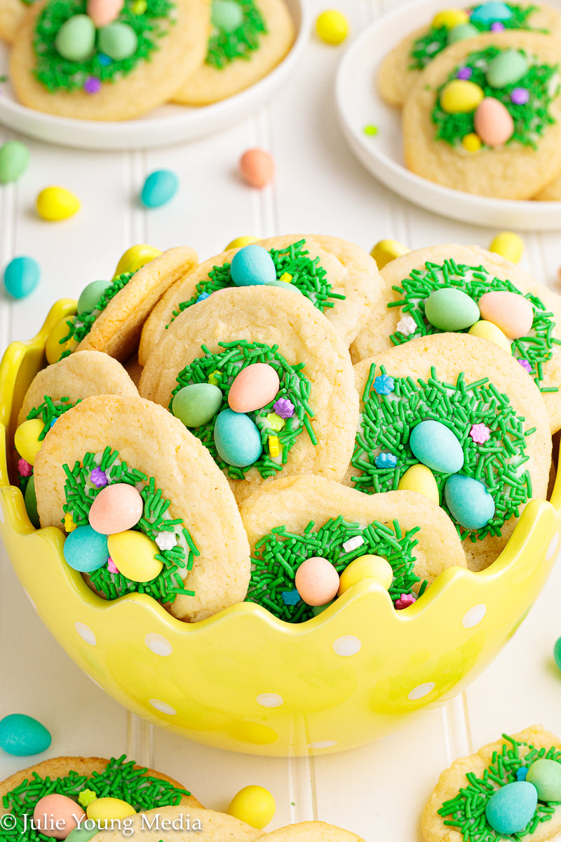 Easter Sugar Cookies with Mini Eggs