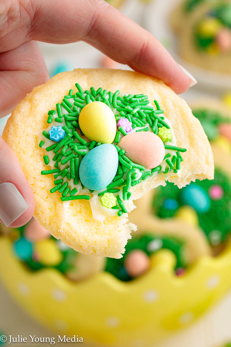 Easter Sugar Cookies with Mini Eggs