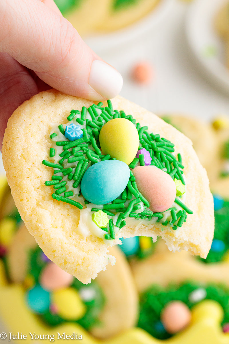 Easter Sugar Cookies with Mini Eggs