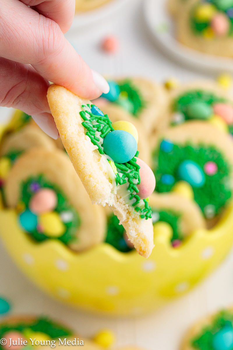 Easter Sugar Cookies with Mini Eggs