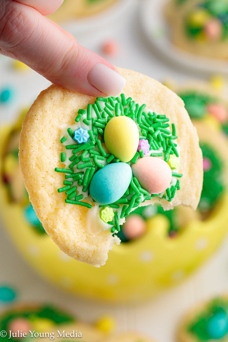 Easter Sugar Cookies with Mini Eggs