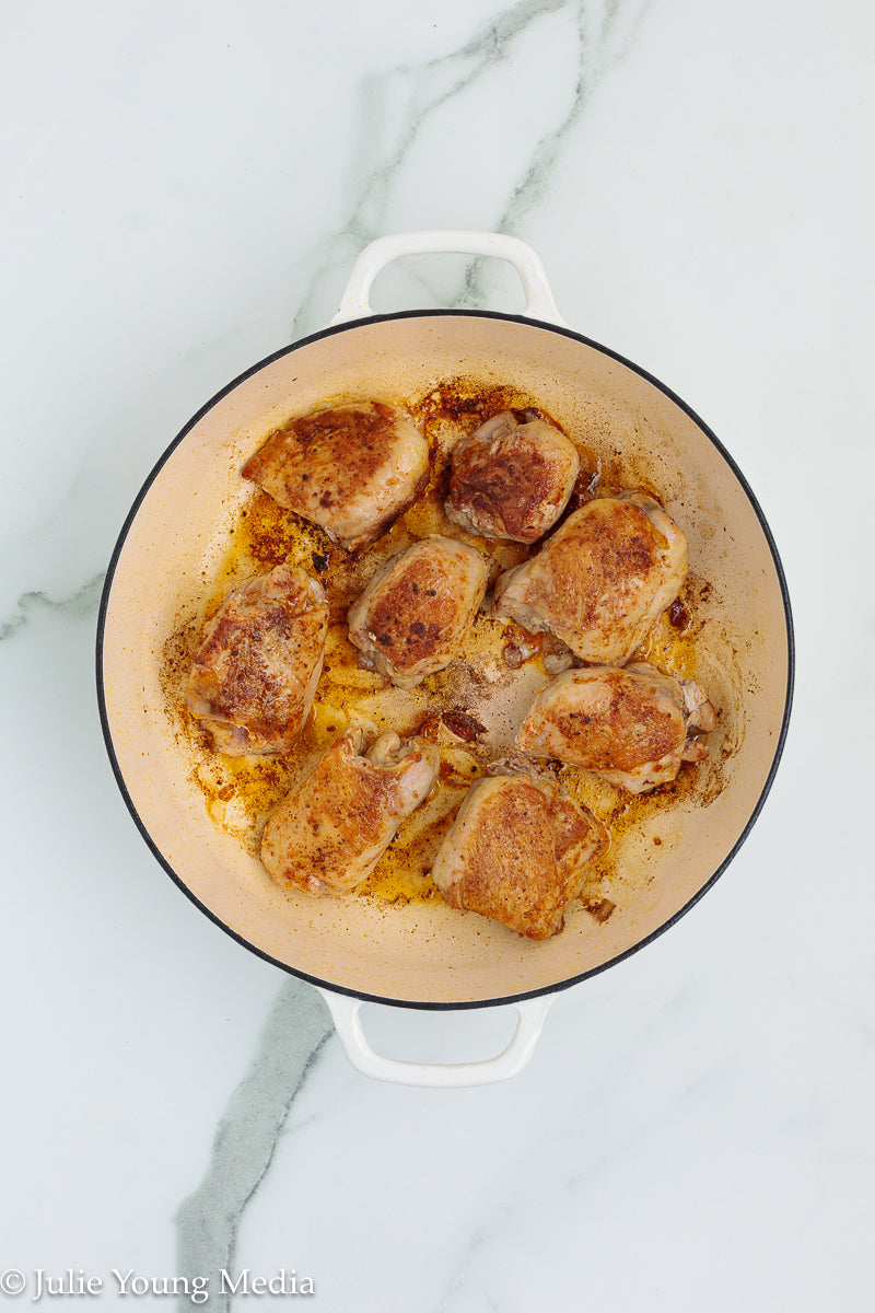 Garlic Butter Chicken Thighs and Rice