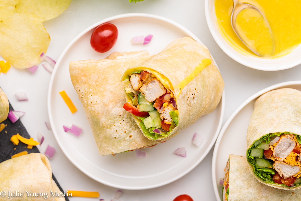 Honey Mustard Chicken Wraps