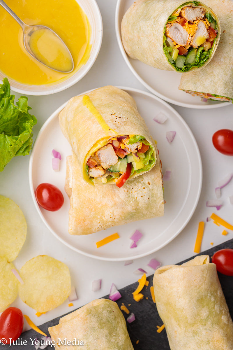 Honey Mustard Chicken Wraps