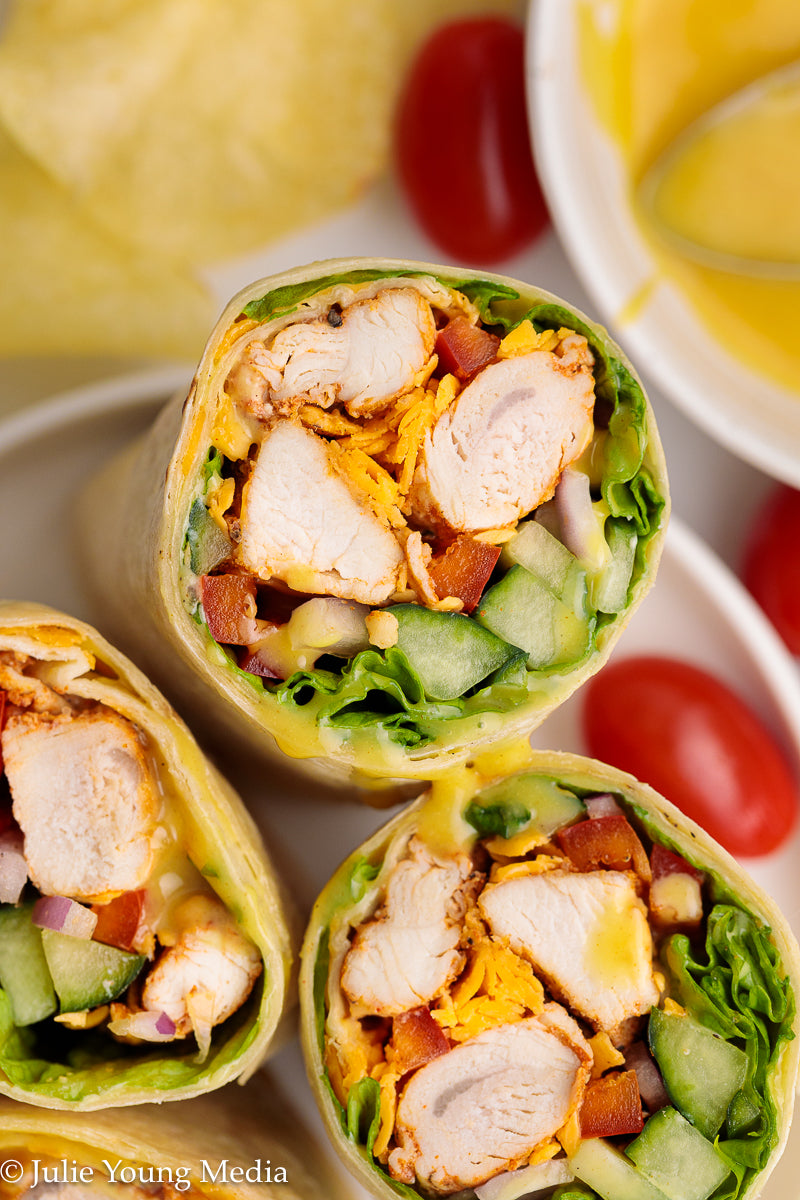 Honey Mustard Chicken Wraps