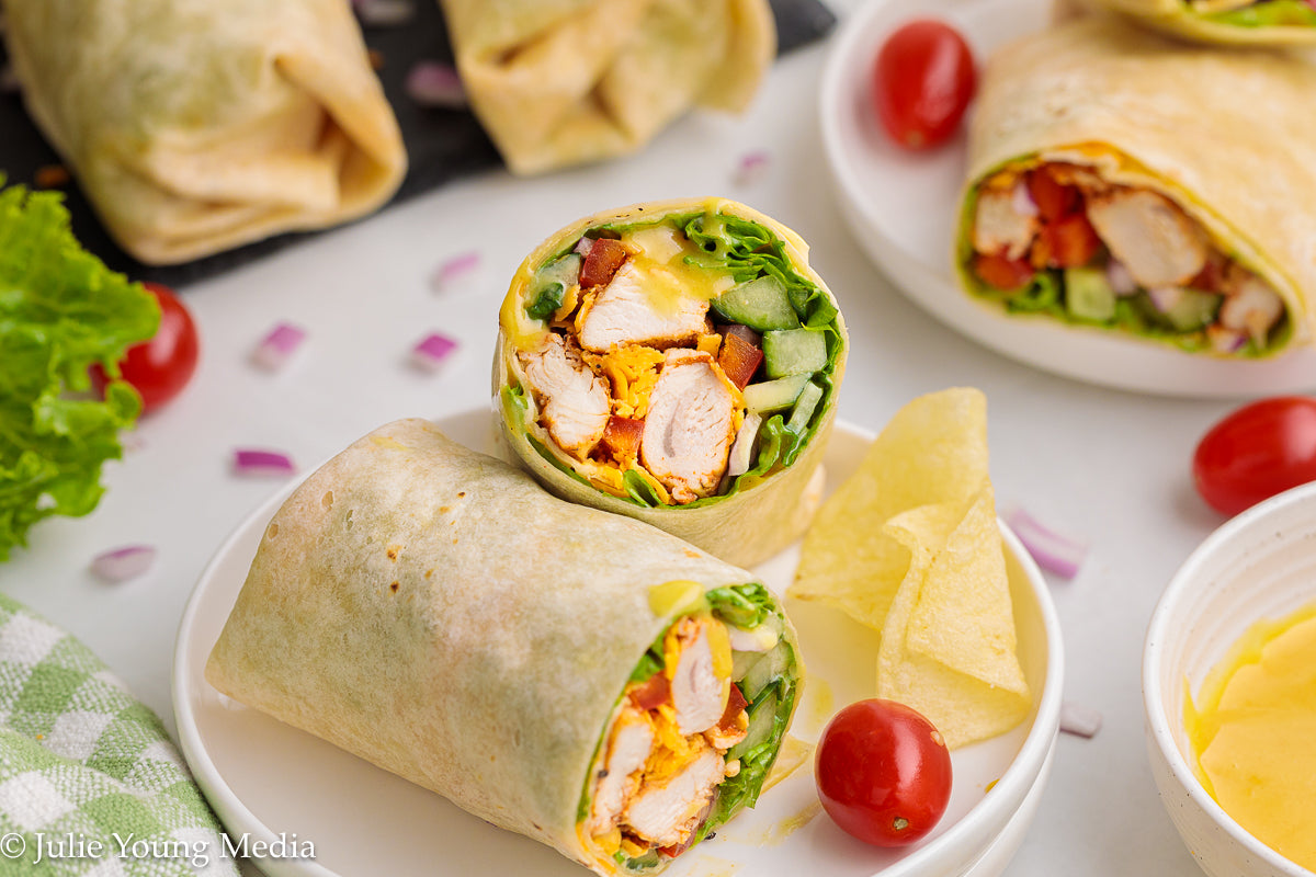 Honey Mustard Chicken Wraps