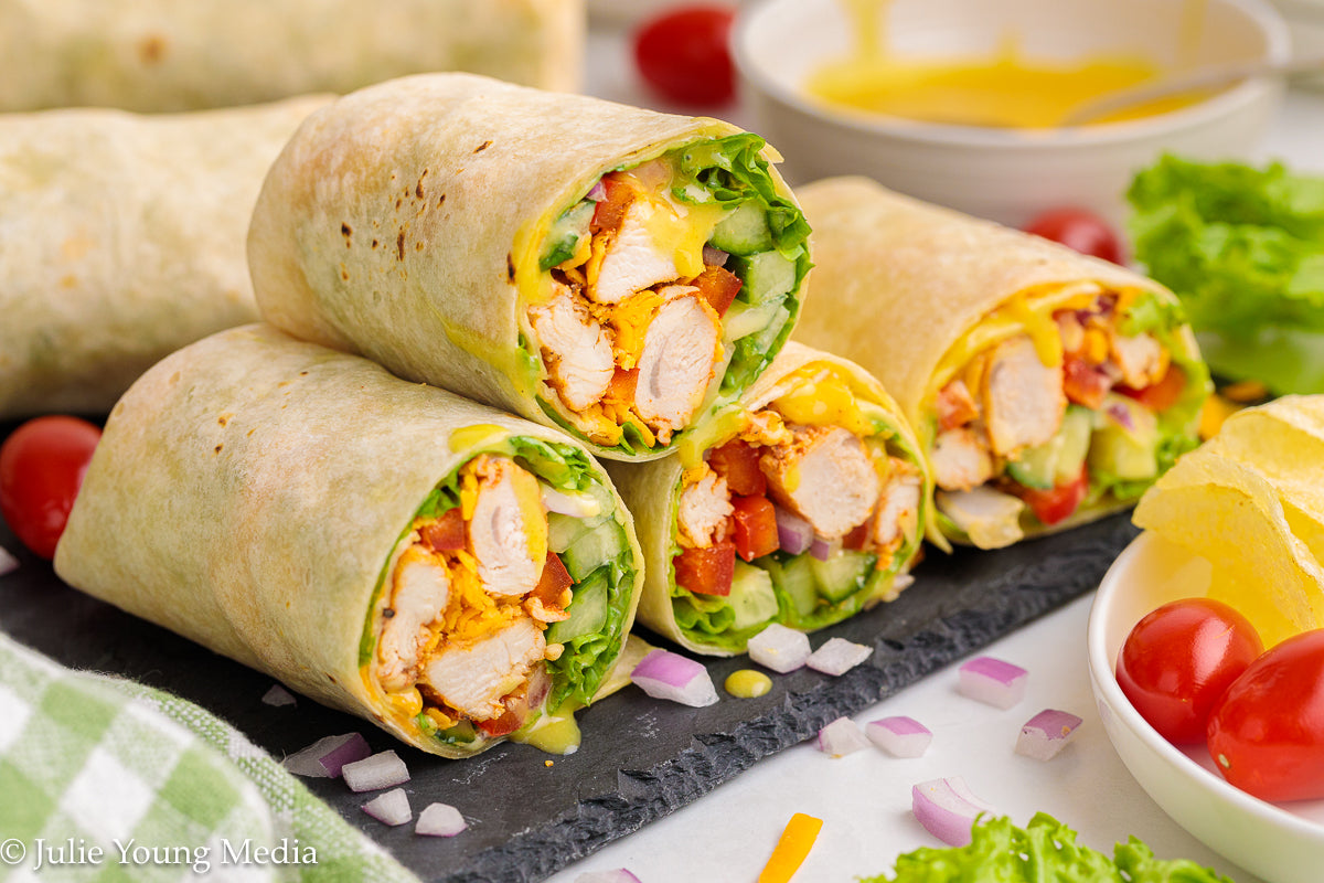 Honey Mustard Chicken Wraps