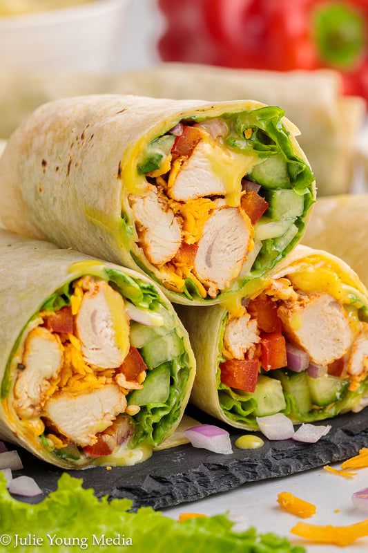 Honey Mustard Chicken Wraps