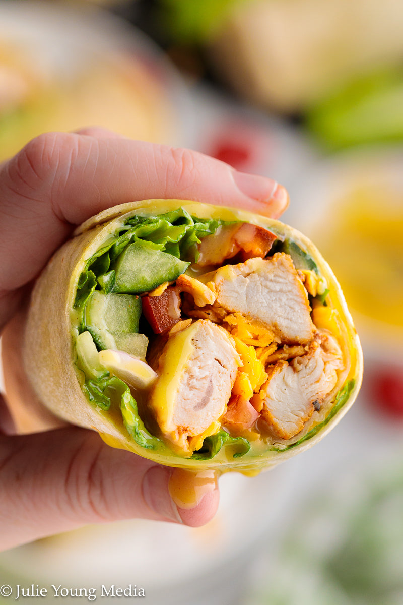 Honey Mustard Chicken Wraps