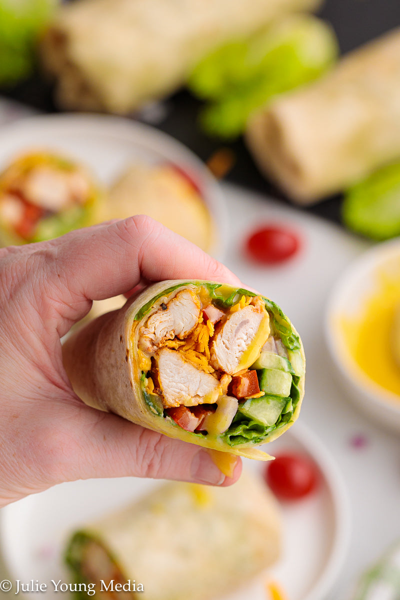 Honey Mustard Chicken Wraps