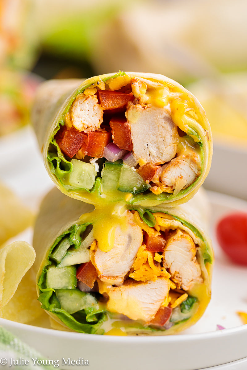 Honey Mustard Chicken Wraps