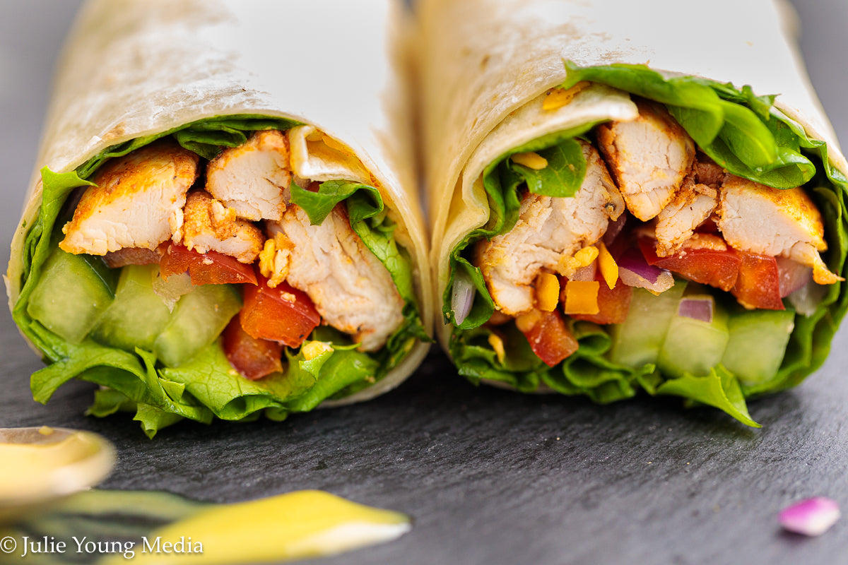 Honey Mustard Chicken Wraps