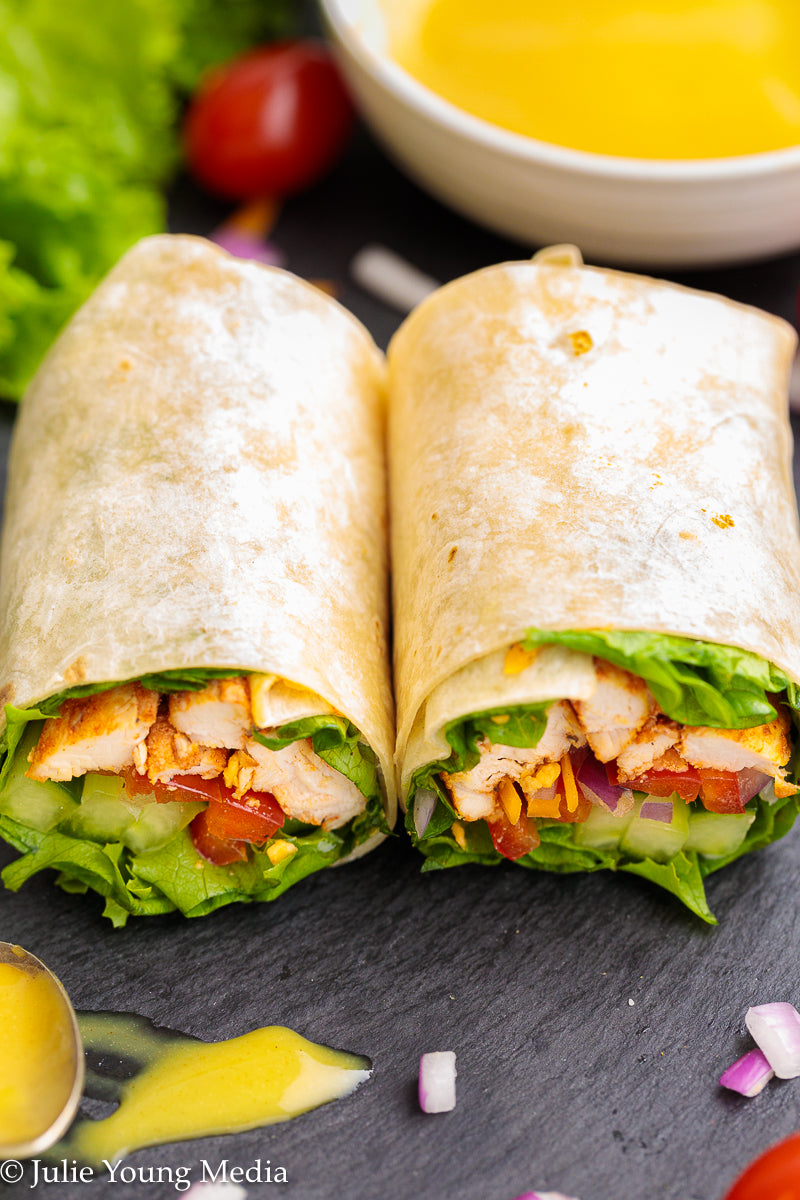 Honey Mustard Chicken Wraps