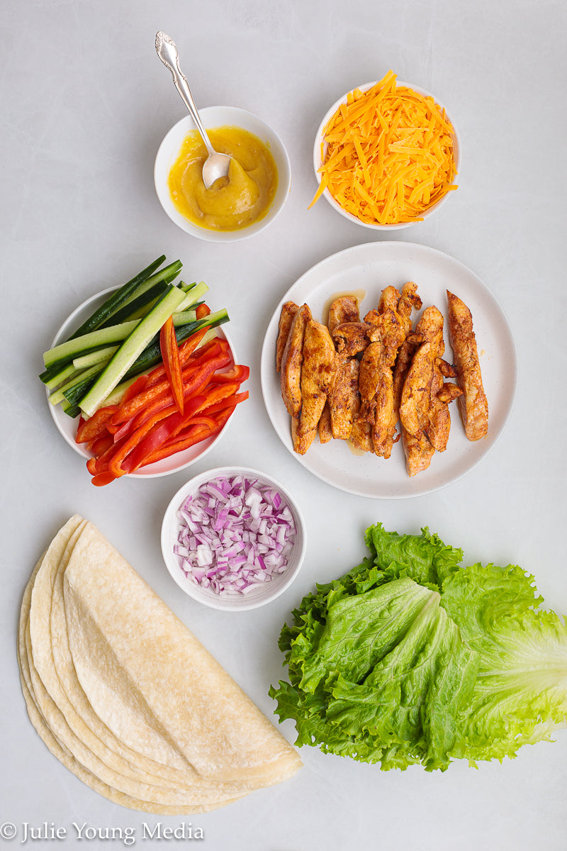 Honey Mustard Chicken Wraps