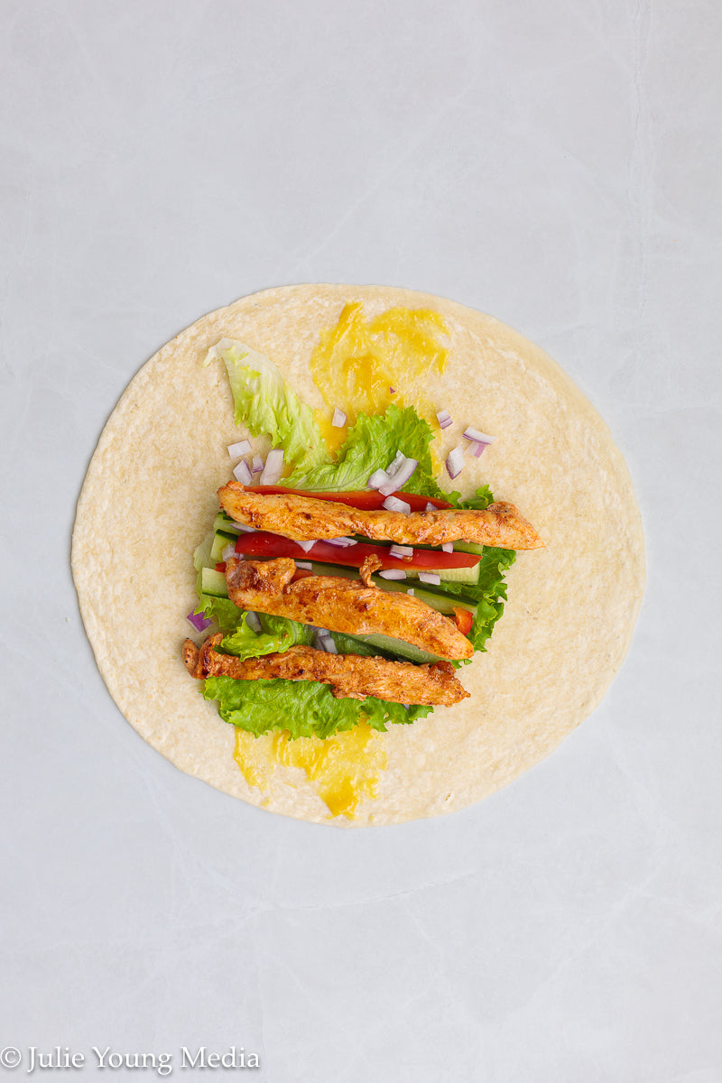 Honey Mustard Chicken Wraps