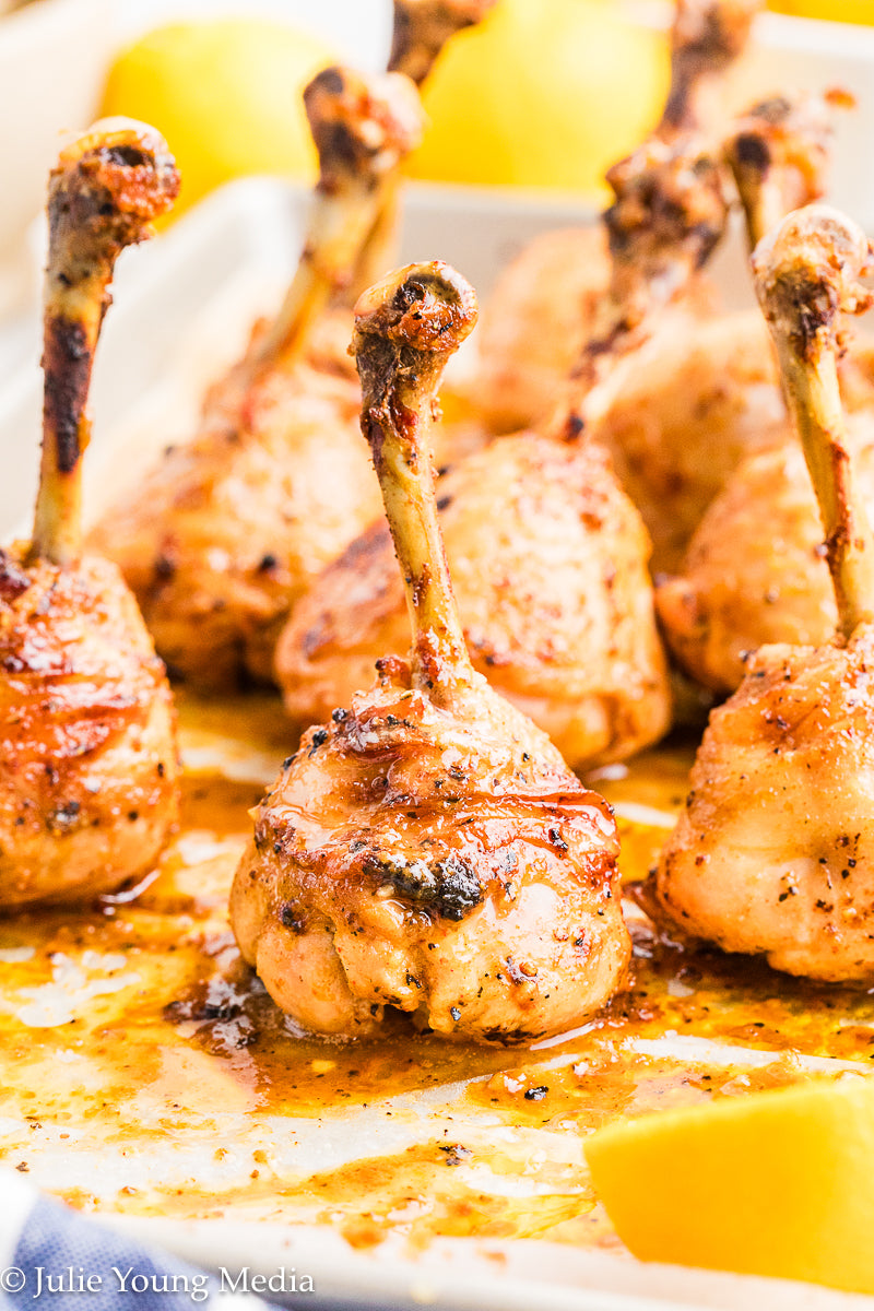 Lemon Pepper Chicken Drumstick Lollipops