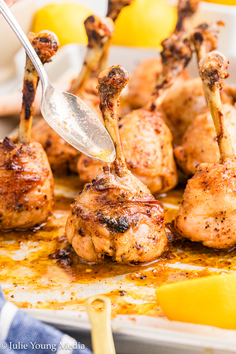 Lemon Pepper Chicken Drumstick Lollipops