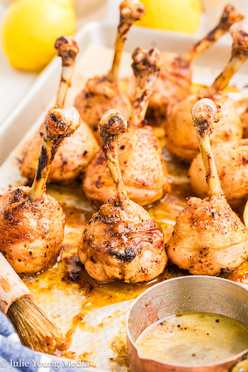 Lemon Pepper Chicken Drumstick Lollipops