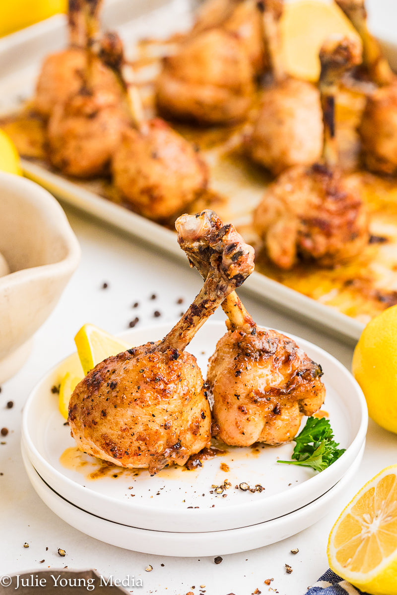 Lemon Pepper Chicken Drumstick Lollipops