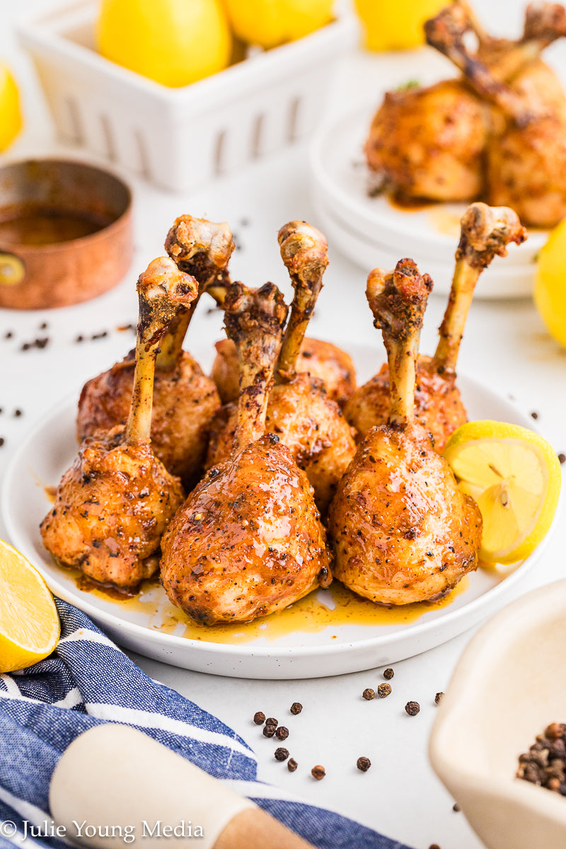 Lemon Pepper Chicken Drumstick Lollipops