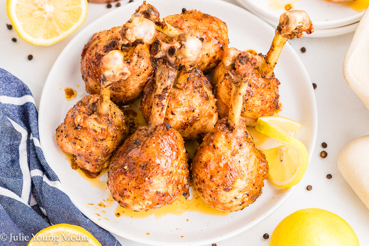 Lemon Pepper Chicken Drumstick Lollipops