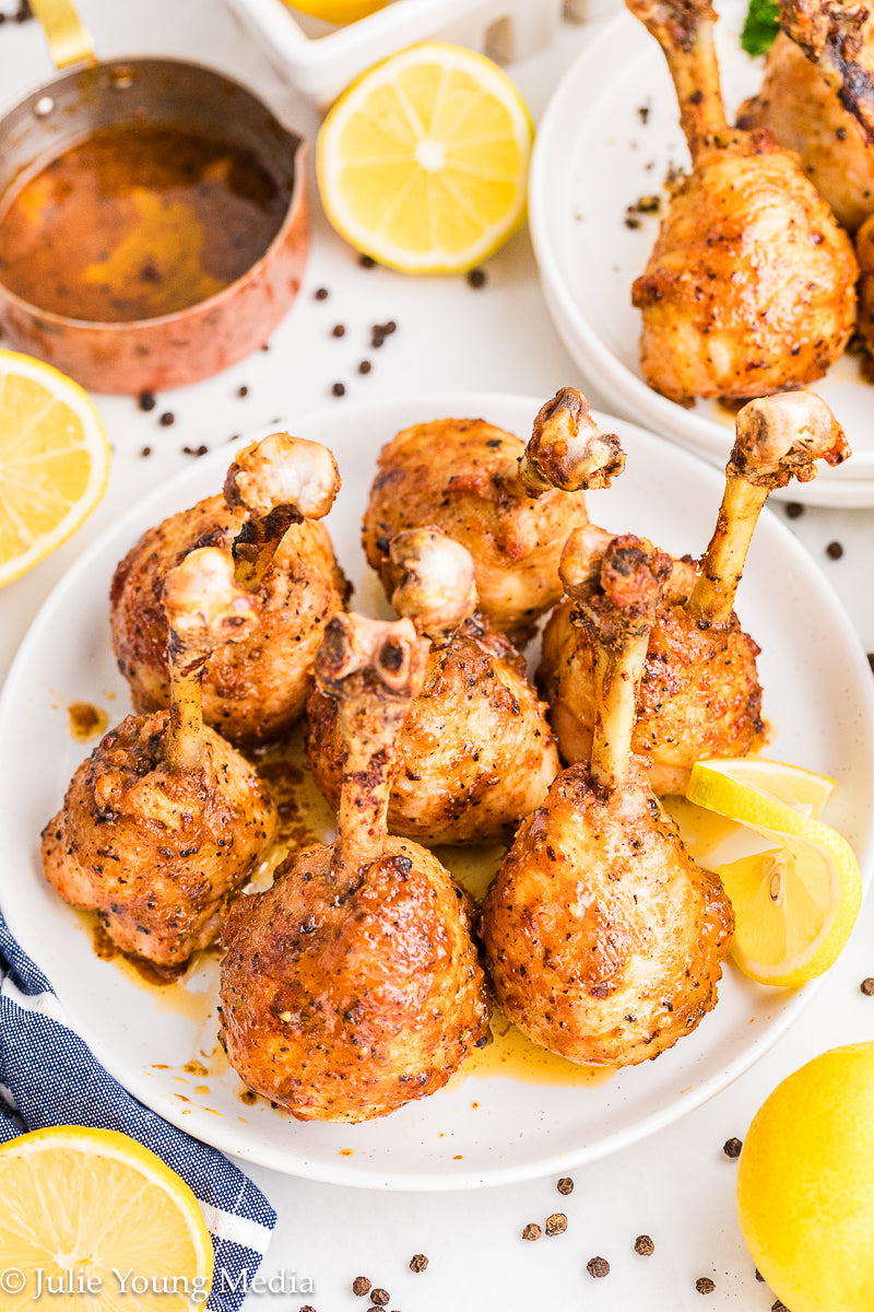 Lemon Pepper Chicken Drumstick Lollipops