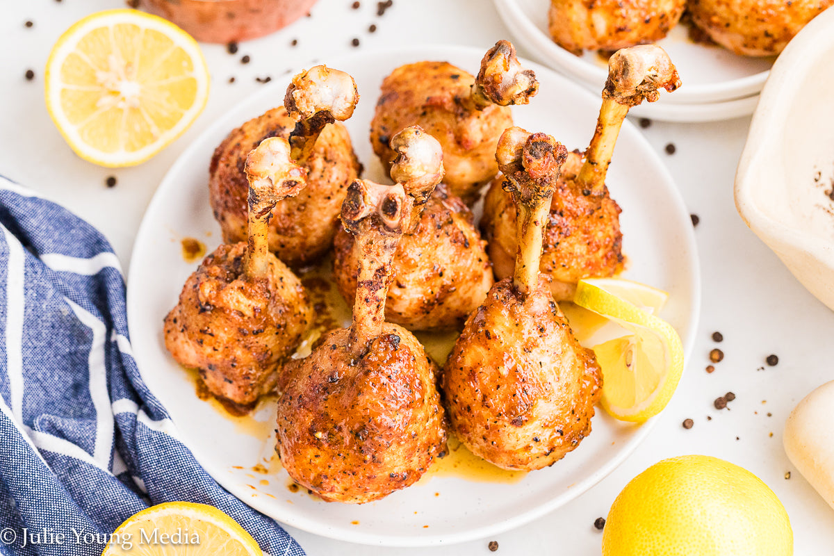 Lemon Pepper Chicken Drumstick Lollipops