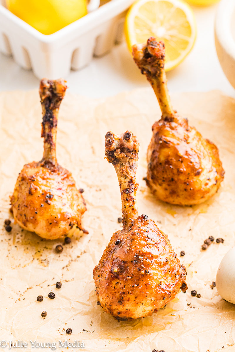 Lemon Pepper Chicken Drumstick Lollipops