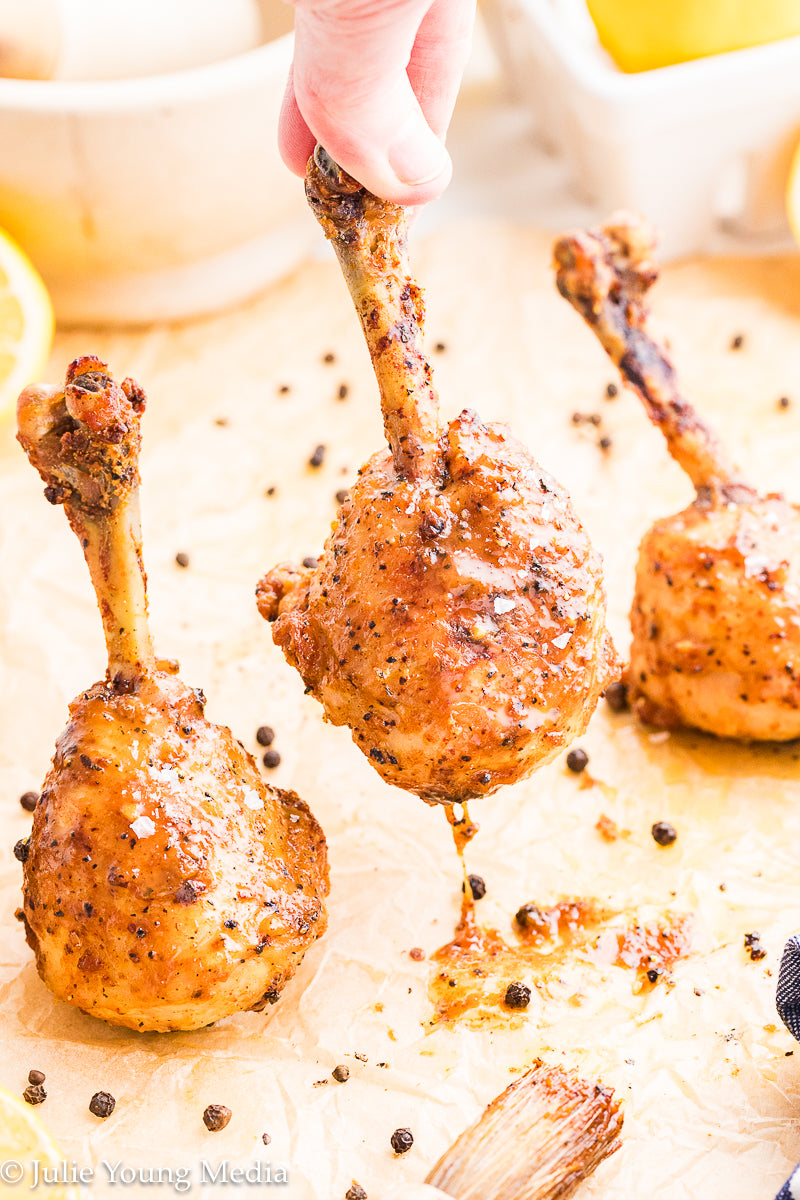 Lemon Pepper Chicken Drumstick Lollipops