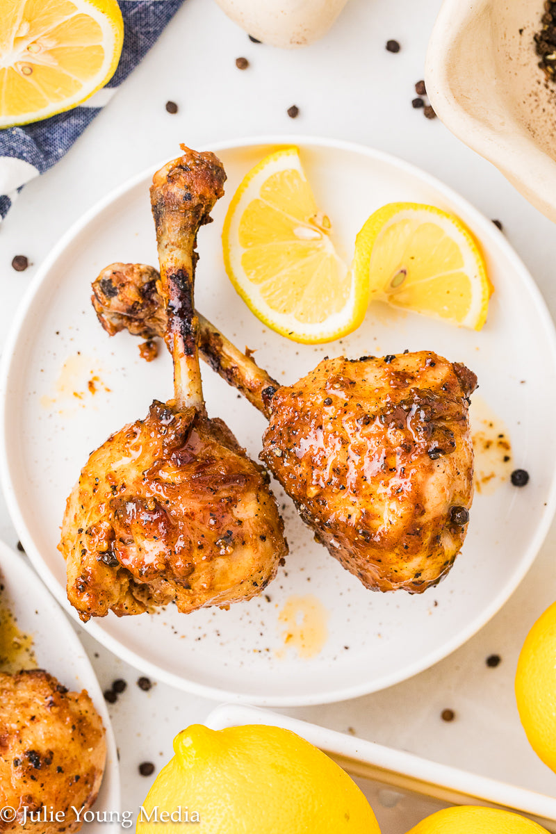 Lemon Pepper Chicken Drumstick Lollipops