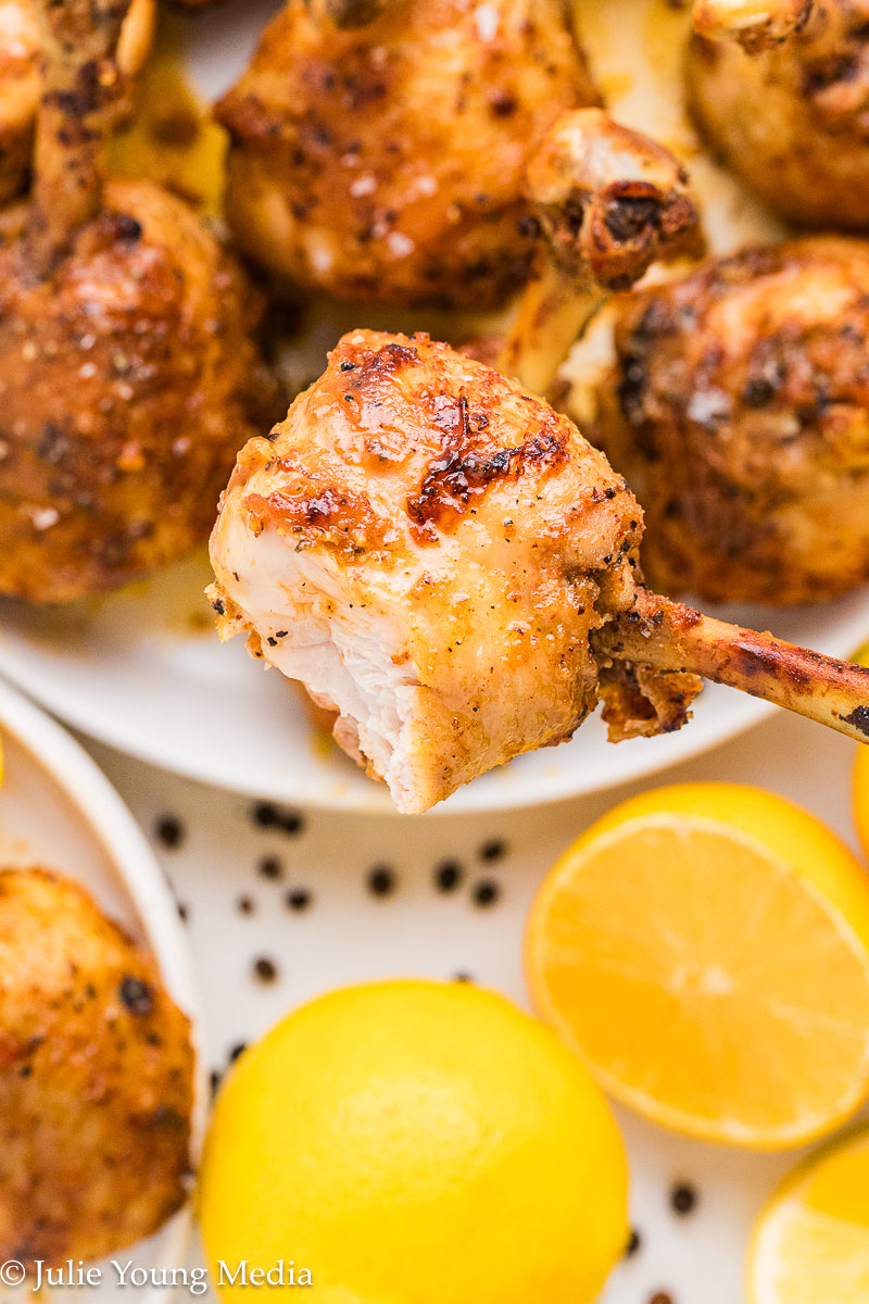 Lemon Pepper Chicken Drumstick Lollipops