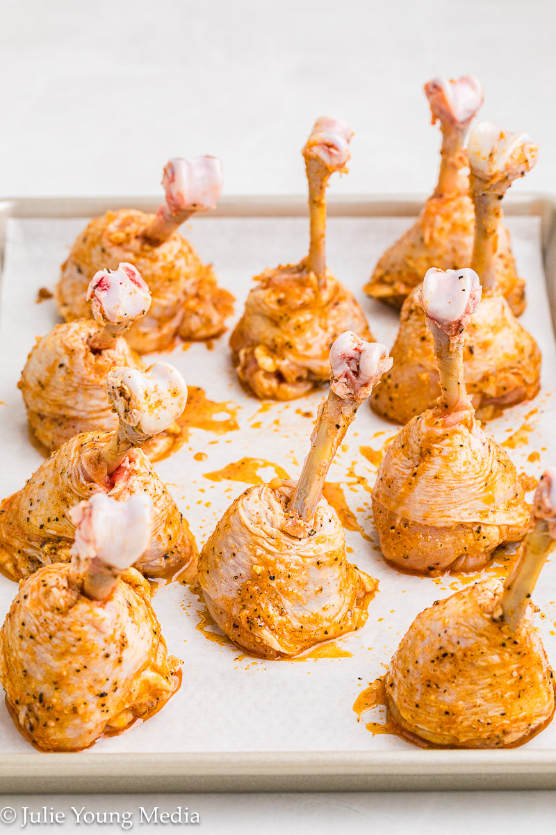 Lemon Pepper Chicken Drumstick Lollipops