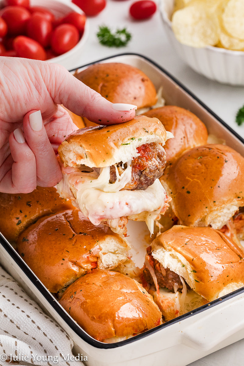 Hawaiian Roll Meatball Sliders