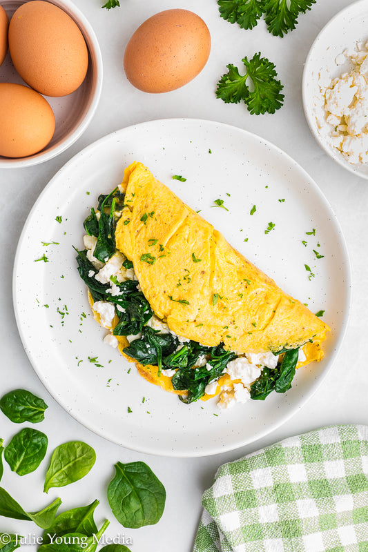 Spinach Feta Omelette