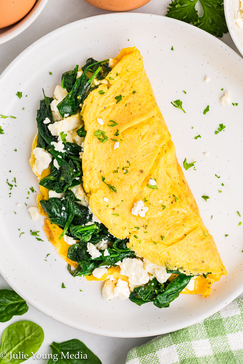 Spinach Feta Omelette