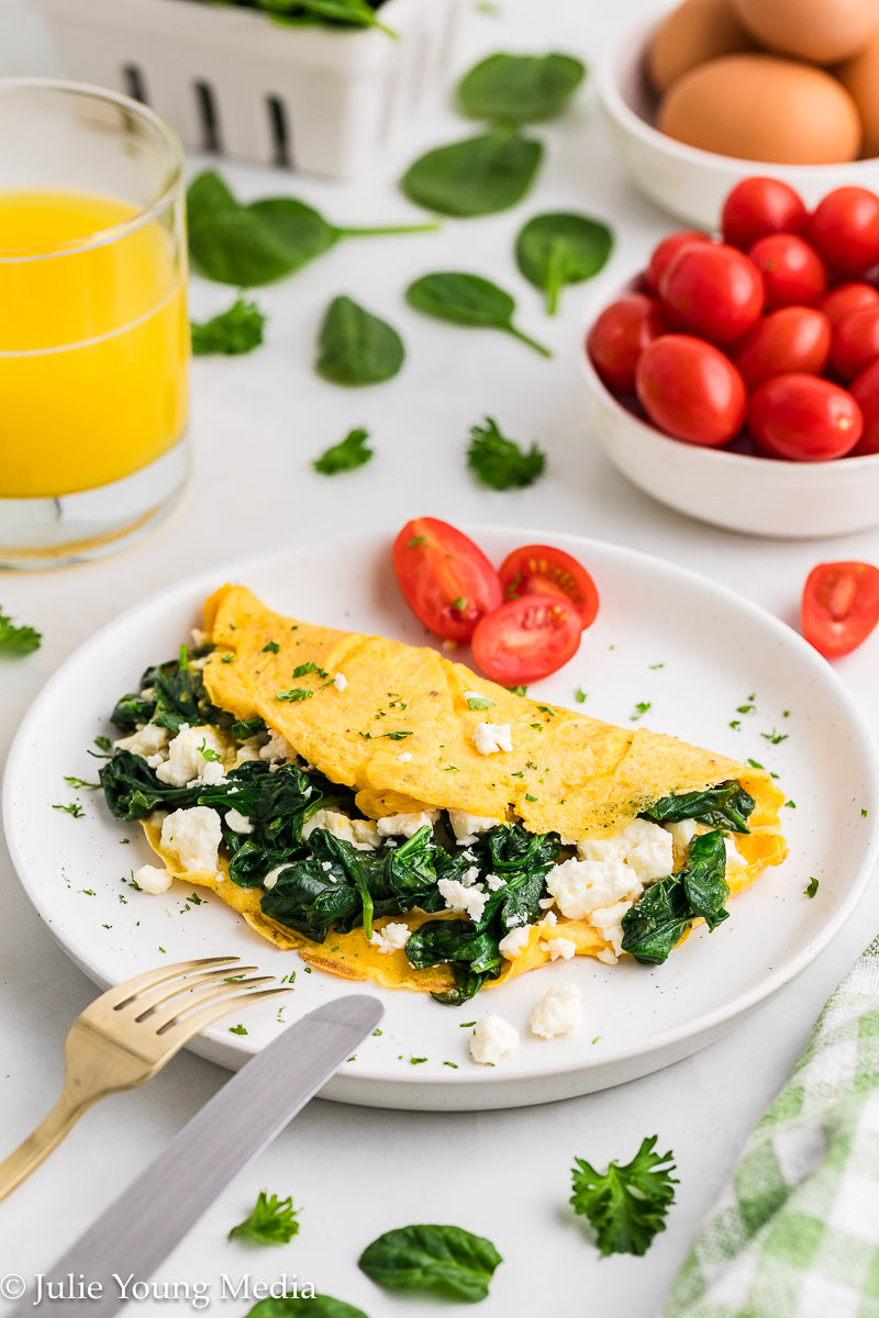 Spinach Feta Omelette