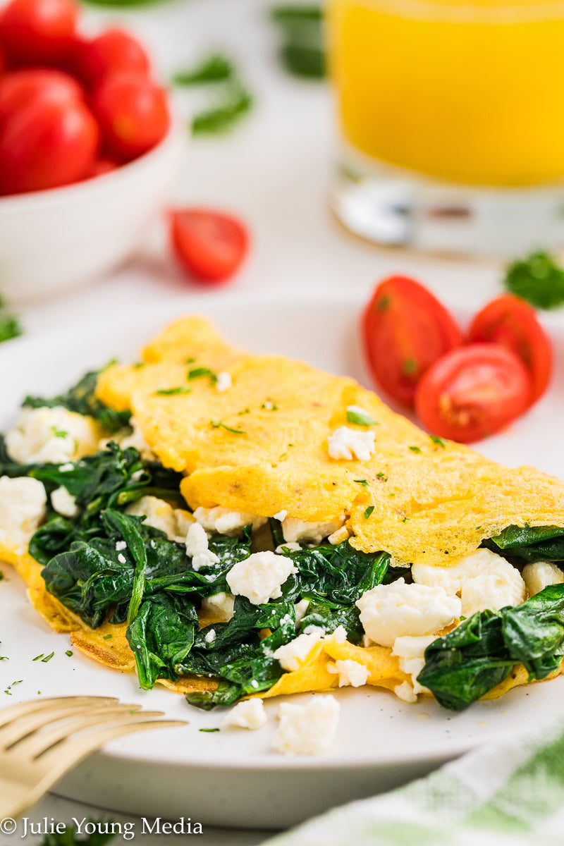 Spinach Feta Omelette