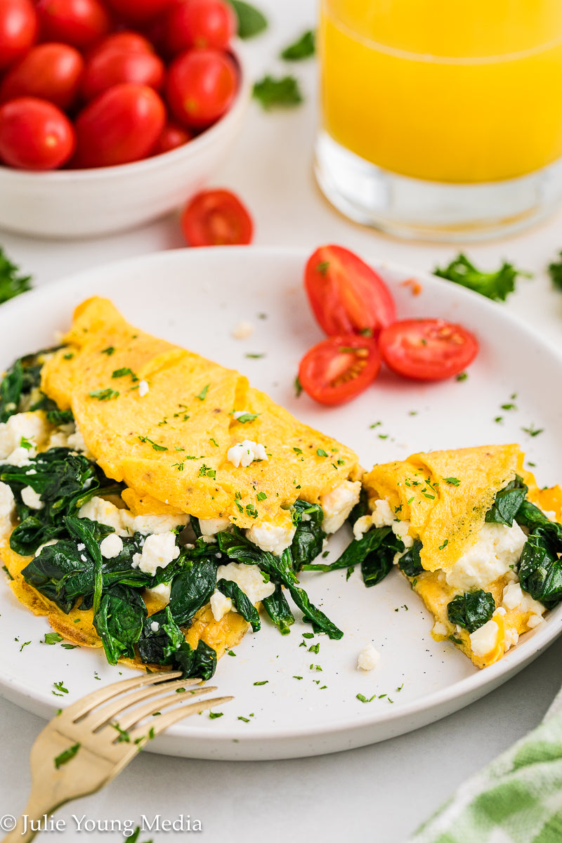 Spinach Feta Omelette