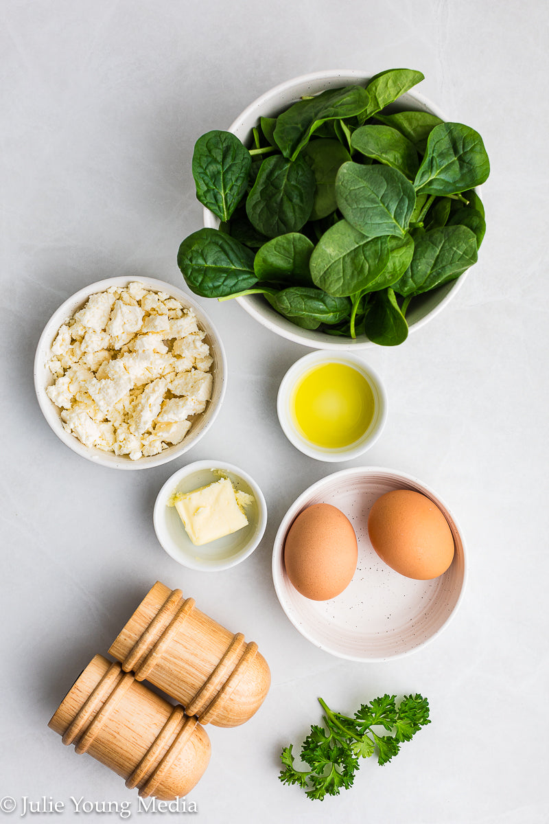 Spinach Feta Omelette